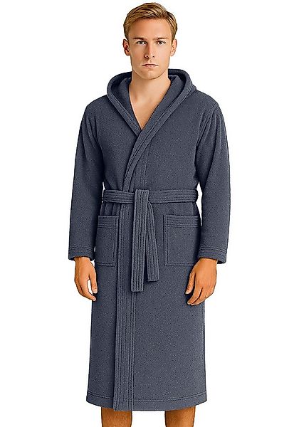 BARBONS Herrenbademantel Barbons Bademantel Herren, Morgenmantel Baumwolle günstig online kaufen