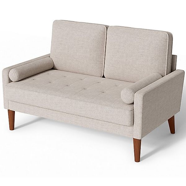 OUNUO 2-Sitzer Sofa 2 Sitzer, Modernes 2er Sofa mit 2 Wurfkissen günstig online kaufen