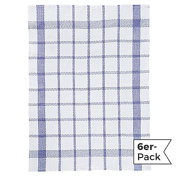 Erwin Müller Geschirrtuch Geschirrtuch 6er-Pack, Halbleinen günstig online kaufen