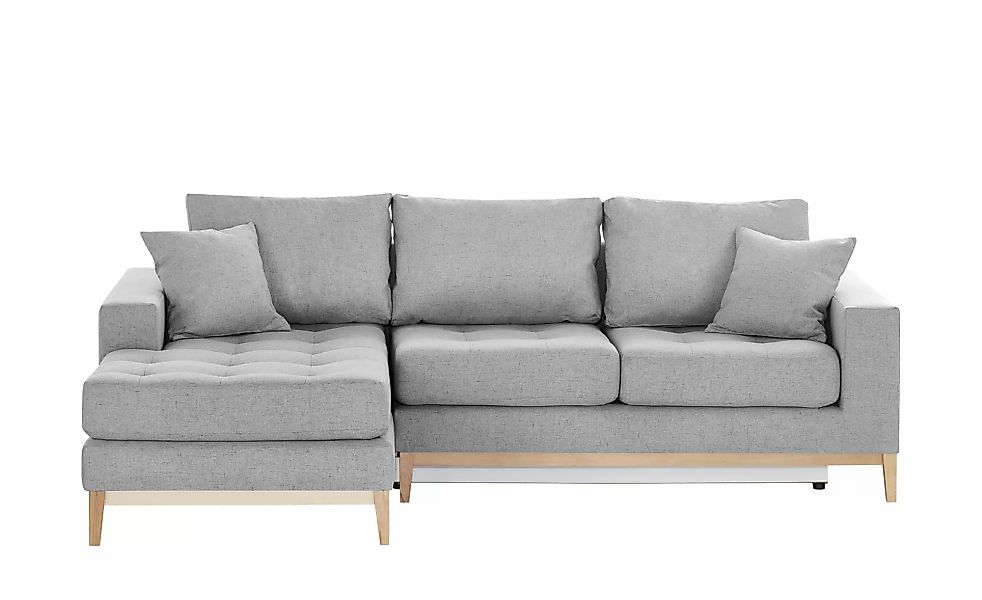 smart Ecksofa im Skandi-Look Vivien ¦ grau ¦ Maße (cm): B: 242 H: 90 T: 173 günstig online kaufen