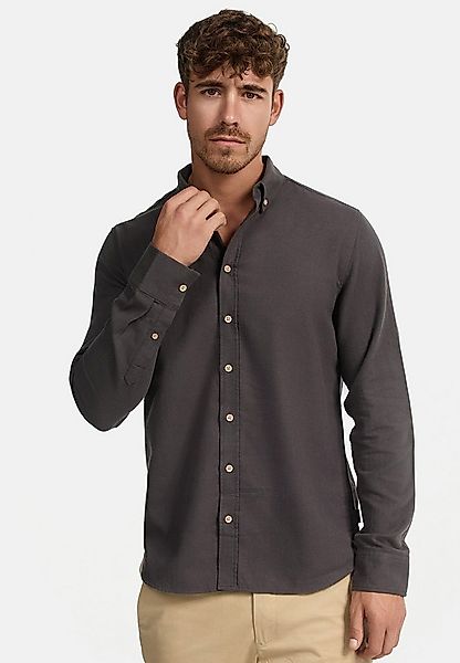 Indicode Langarmhemd Herren Riverside Herrenhemd Langarm Langarmhemd mit Bu günstig online kaufen