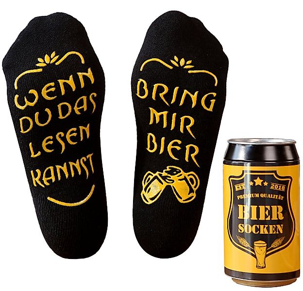 Lucadeau Socken Vatertagsgeschenk für Männer, Socken mit Spruch " bring mir günstig online kaufen