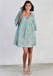 Andijamo-Fashion Minikleid GOLDEN BLOOM Locker fallendes günstig online kaufen