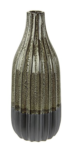 I.GE.A. Dekovase Vase aus Keramik, geriffelt, günstig online kaufen