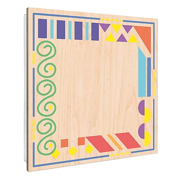 Banjado Großer Schlüsselbox Holz 30x30cm Weiß Scharnier Rechts 50 Haken Sch günstig online kaufen