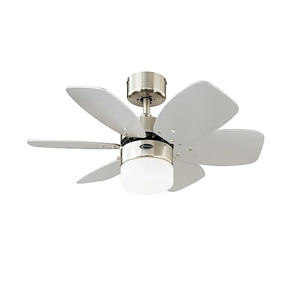 WESTINGHOUSE Deckenventilator Flora Royale Chrom 76 cm mit Beleuchtung und günstig online kaufen