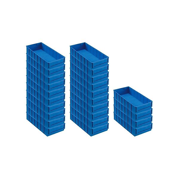 PROREGAL SuperSparSet 24 x Blaue Industriebox 400 B HxBxT 8,1 x 18,3 x 40 c günstig online kaufen