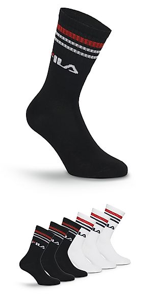 Fila Sportsocken "UNISEX LIFESTYLE PLAIN SOCKS", (6 Paar), mit Logo-Schrift günstig online kaufen