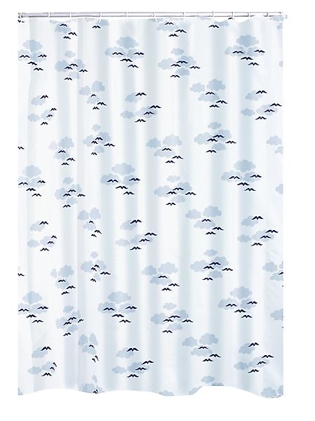 Ridder Duschvorhang Helgoland blau Breite 120 günstig online kaufen