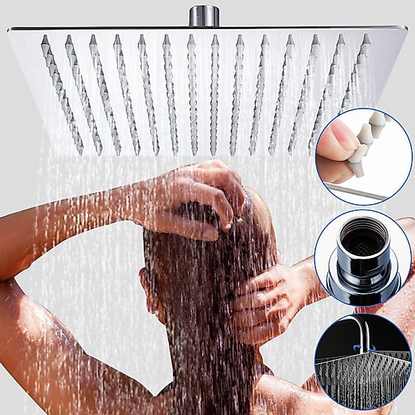Clanmacy Kopfbrause Duschkopf Kopfbrause Regendusche Regenbrause günstig online kaufen
