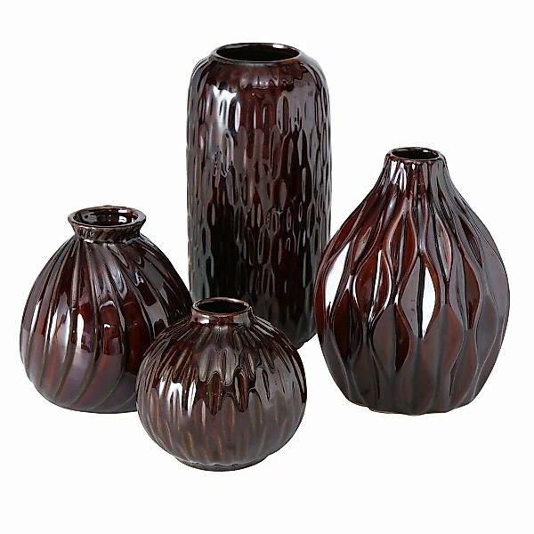 Boltze Vasen Vase Zalina dunkelbraun 11 cm (1 Stück) (braun) günstig online kaufen