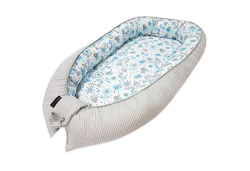 Baby-Joy Babyschlafsack Babynest Kokon ZICK ZACK Linie 100% Baumwolle (1 tl günstig online kaufen