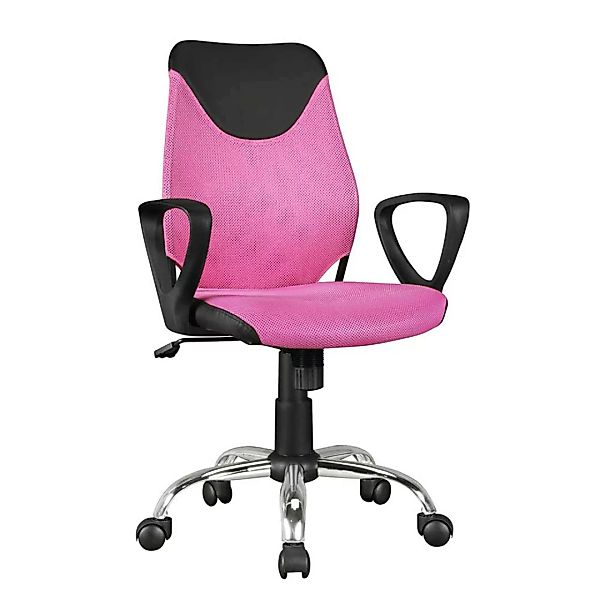 Kinderschreibtischstuhl in Pink höhenverstellbarem Sitz günstig online kaufen