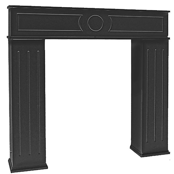 DuneDesign Dekokamin Geheimfach Kaminkonsole mit Stauraum 107x100 cm, Kamin günstig online kaufen