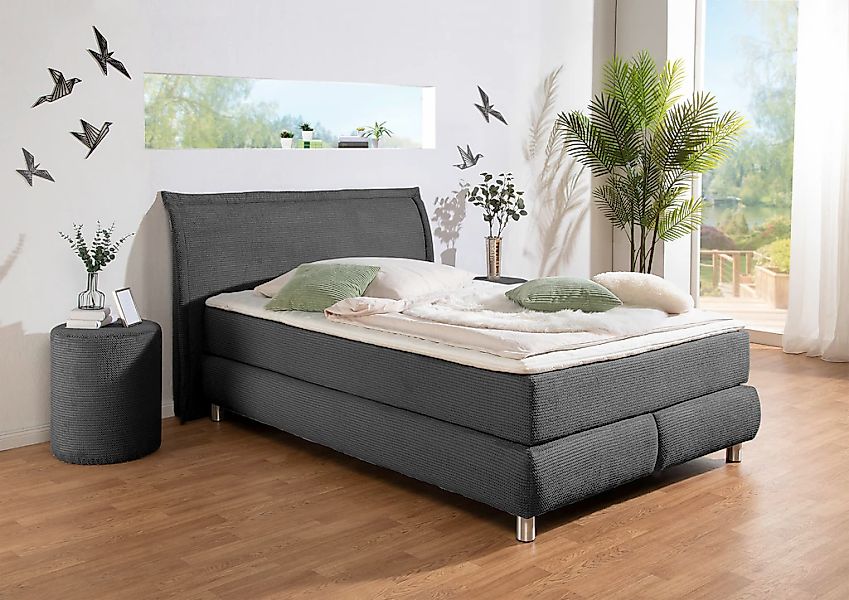 INOSIGN Boxspringbett ""Coloma" erhältlich in H2, H3 oder H4 inkl. Topper", günstig online kaufen