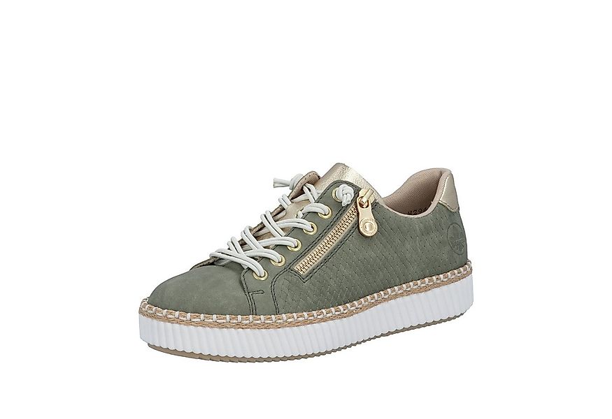 Rieker Sneaker mit modischer Ziernaht, Freizeitschuh, Halbschuh, Schnürschu günstig online kaufen