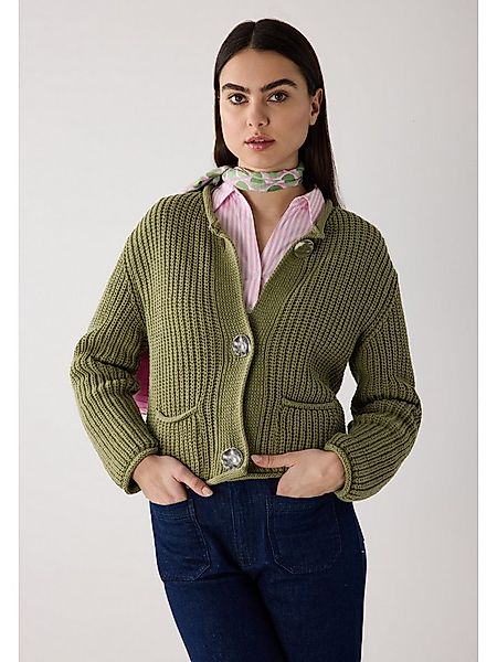 MORE&MORE Strickjacke kurze Rippstrickjacke günstig online kaufen