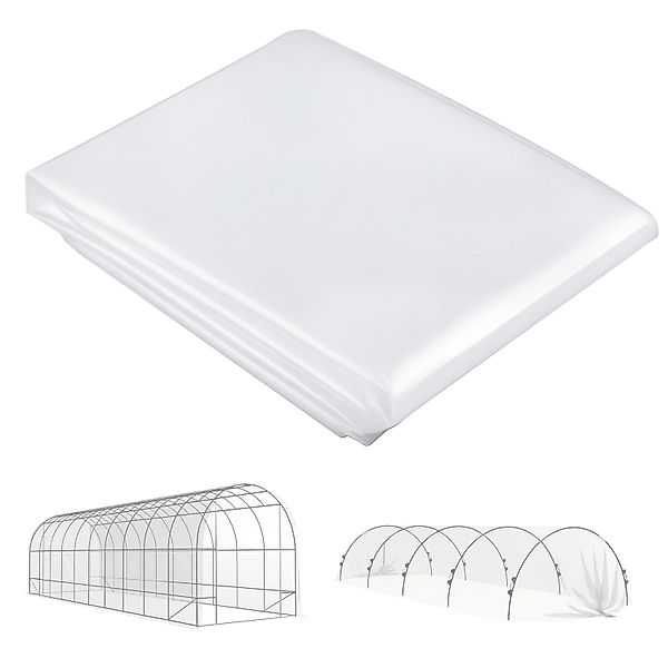 Outsunny Gewächshausfolie Wasserdicht Gartenfolie Kunststoff Transparent günstig online kaufen