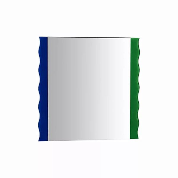 Wandspiegel Wobbly glas grün / 30,5 x 30 cm - & klevering - Grün günstig online kaufen