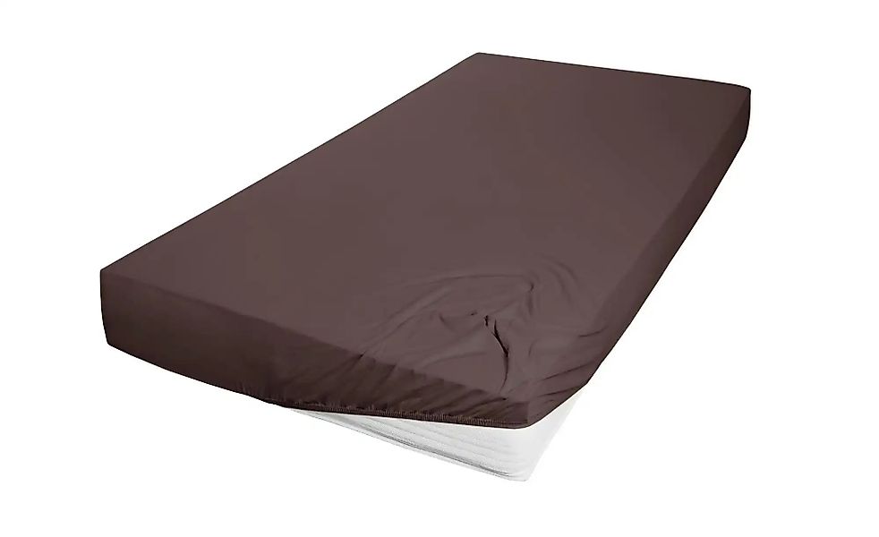 Jersey Spannbettlaken   ¦ braun ¦ Maße (cm): B: 150 H: 22 Bettwaren > Bettl günstig online kaufen