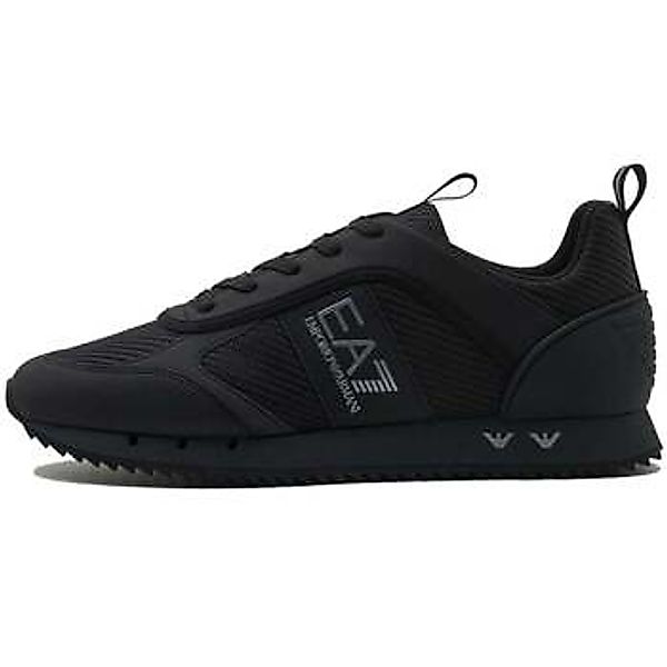 Ea7 Emporio Armani  Sneaker Woven Runner Trainers Triple Black/Silver günstig online kaufen