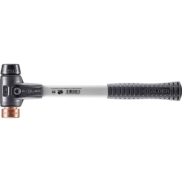 Halder Simplex Schonhammer Ø 30 mm Gummi Schwarz   Kupfer mit Verstärktem T günstig online kaufen