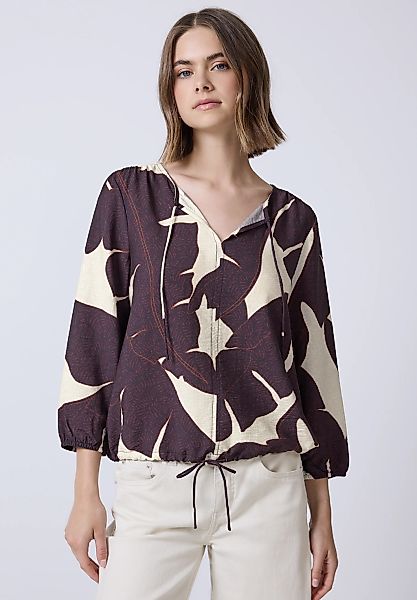 STREET ONE STUDIO Shirtbluse mit Tunnelzug am Saum günstig online kaufen