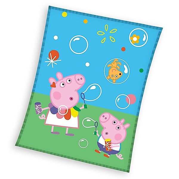 Kinderdecke Peppa Pig Fleecedecke Kuscheldecke 130 günstig online kaufen