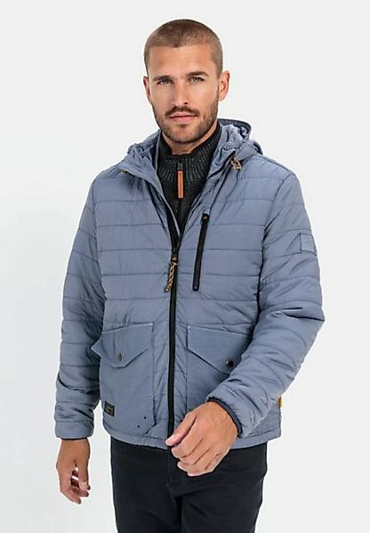 camel active Steppjacke mit Kapuze Markenlogo günstig online kaufen