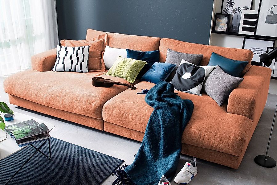 KAWOLA Big-Sofa MADELINE, Couch Stoff oder Cord verschiedene Ausführungen günstig online kaufen