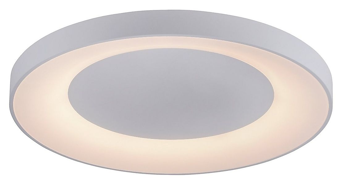 JUST LIGHT LED Deckenleuchte ANIKA, 1-flammig, Ø 70 cm, Grau, Weiß, Kunstst günstig online kaufen