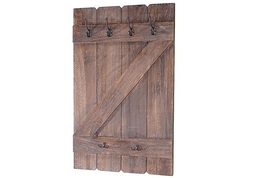 BERLINLODGE® Wandgarderobe Garderobe Garderobenpaneel HxBxT 91x60x10cm 6 Ha günstig online kaufen