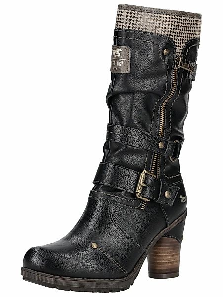 Mustang Shoes High-Heel-Stiefel "Mustang Shoes Stiefel Lederimitat/Textil" günstig online kaufen