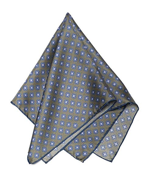 MayTree Seidentuch Herren handrolliert aus Twill-Seide, 53x53 dezente Muste günstig online kaufen