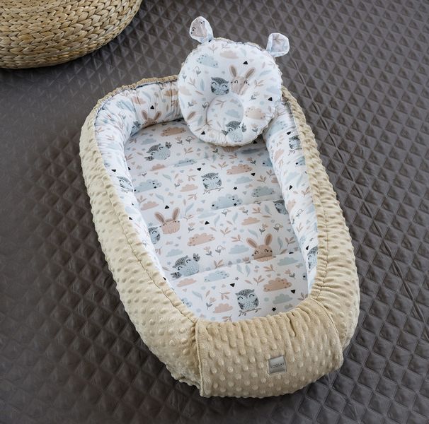 Loolay Baby-Reisebett HASE Beige Weiß/ MINKY günstig online kaufen