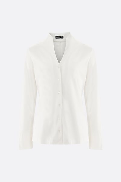 Kelchkragenbluse aus Schweizer Baumwolljersey günstig online kaufen