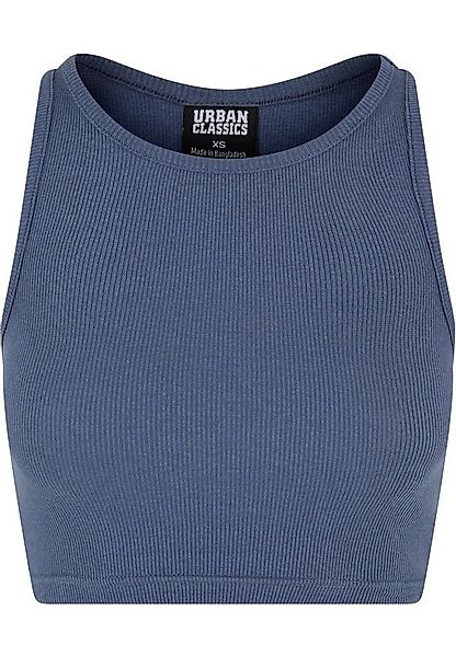 URBAN CLASSICS Muskelshirt Urban Classics Damen Ladies Cropped Rib Top (1-t günstig online kaufen