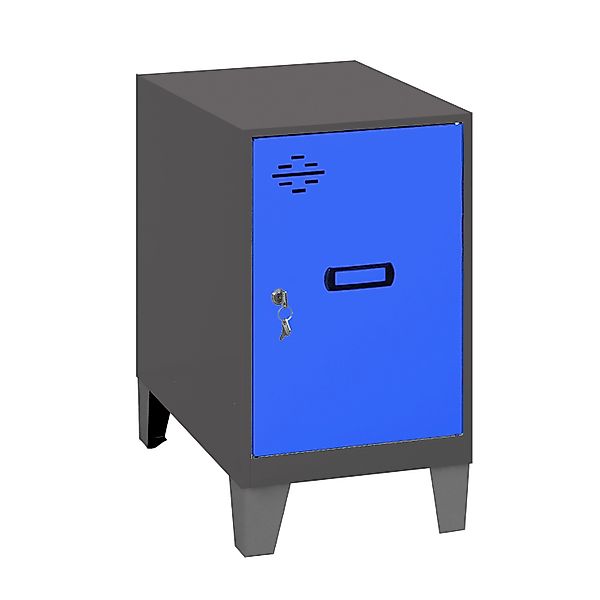 PROREGAL Schließfachwürfel AMEGO HxBxT 57,5 x 40 x 50 cm Mit Standfüße Blau günstig online kaufen