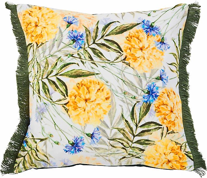 done. Dekokissen "Fringe Corn Flowers" bedruckt, Reißverschluss, Kissenhüle günstig online kaufen