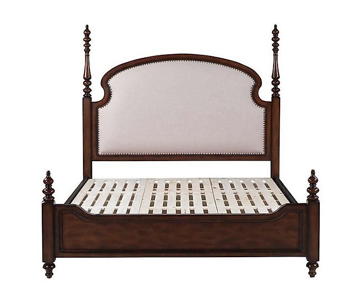 JVmoebel Bett Klassisches Schlafzimmer Braun Textil Betten Polster Doppel 1 günstig online kaufen