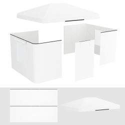 Outsunny Pavillon-Ersatzdach Ersatzdach-Set für Garten Pavillondach günstig online kaufen