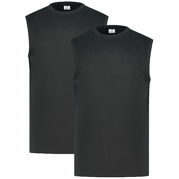 Pfundskerl Doppelpack Tanktop aus Baumwolle Farbe schwarz Größe: 5XL günstig online kaufen