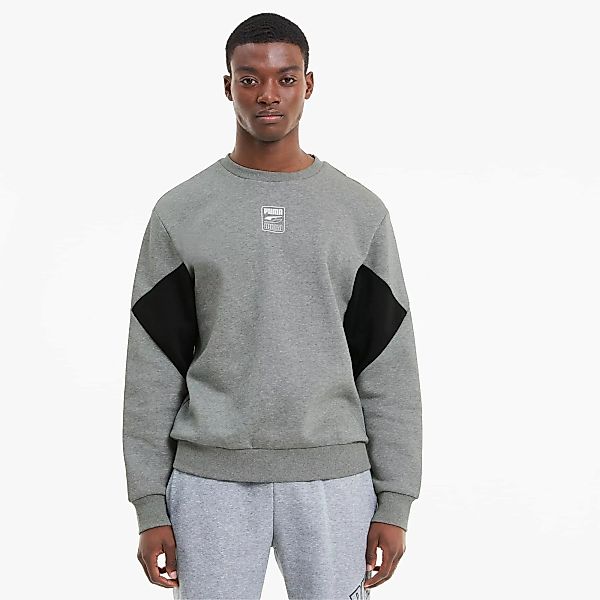 PUMA Rebel Small Logo Herren Sweatshirt | Mit Heide | Grau | Größe: S günstig online kaufen