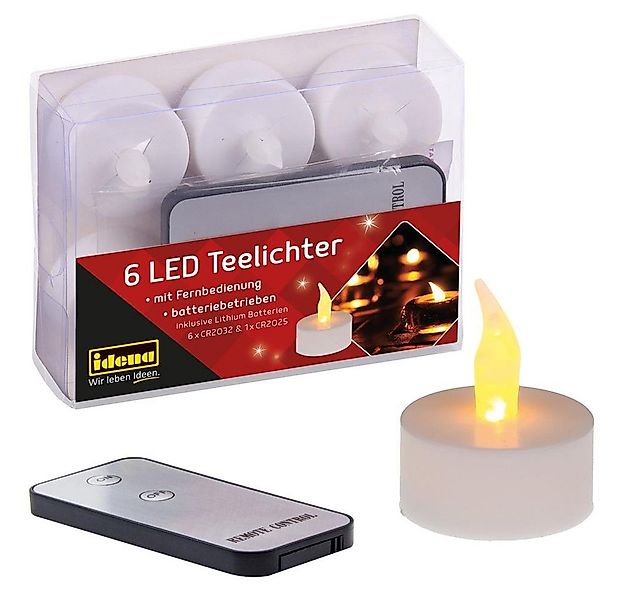 Idena Teelicht Idena - 6 Stück LED Teelichte mit Fernbedienung, Elektrische günstig online kaufen
