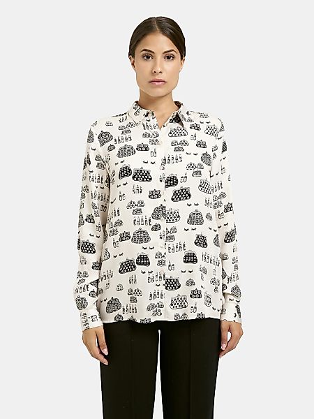 Milano Italy Langarmbluse mit Kellerfalte im Rücken günstig online kaufen