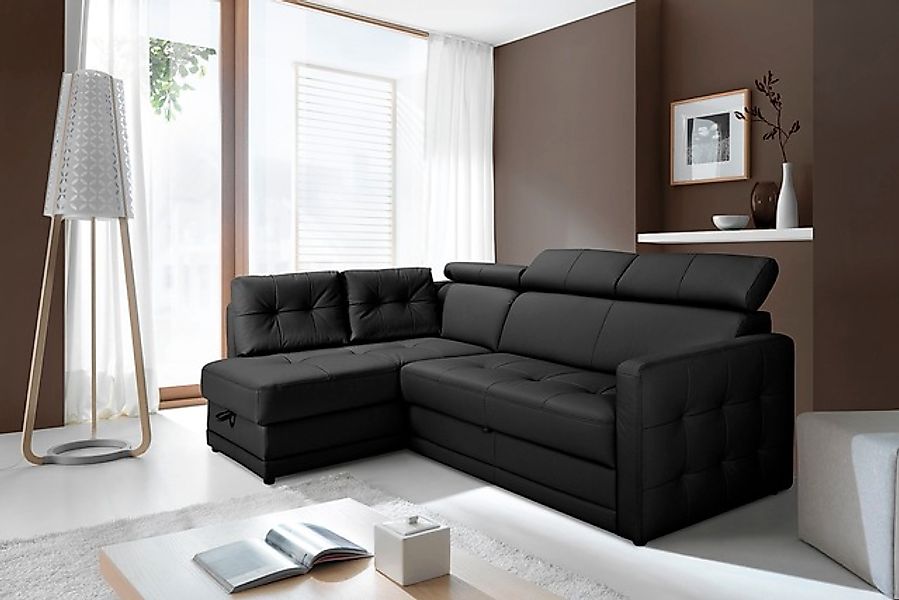 exxpo - sofa fashion Ecksofa »Arles, Federkern, zeitlos, Breite 225cm, L-Fo günstig online kaufen