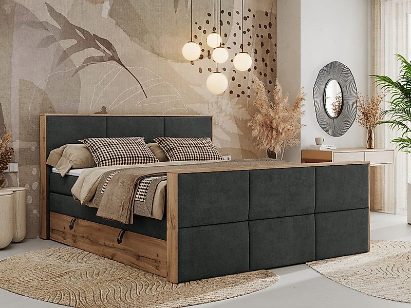 MKS MÖBEL Boxspringbett ALBERO 2 KING günstig online kaufen