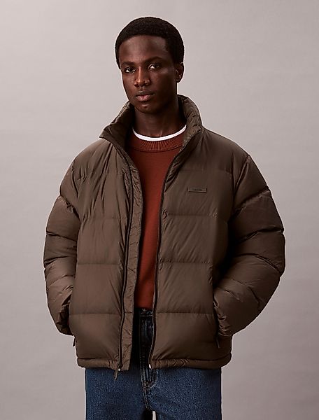 Calvin Klein Steppjacke "LS MDWT NYLON CHNNL DOWN PUFFER" ohne Kapuze Mit R günstig online kaufen