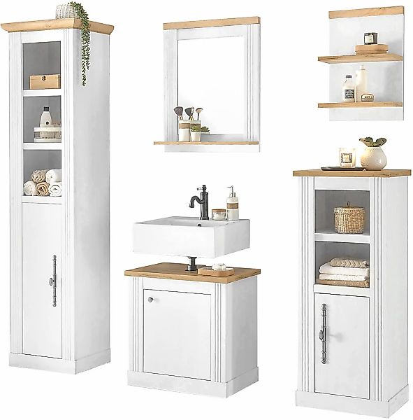 OTTO home Badmöbel-Set "WESTMINSTER, Bad im Landhausstil, 5-teiliges Badezi günstig online kaufen