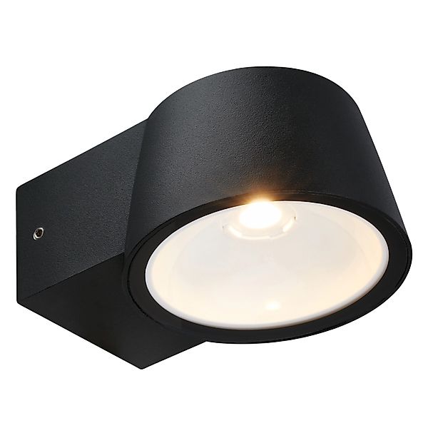 Telefunken LED-Outdoor-Wandleuchte IP54 5,5 cm x 9,5 cm x 13 cm Schwarz günstig online kaufen